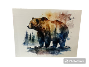 Bear Wood Plaque