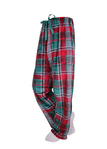Red/Green Flannel Velvet Pj Pants