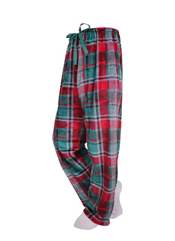Red/Green Flannel Velvet Pj Pants