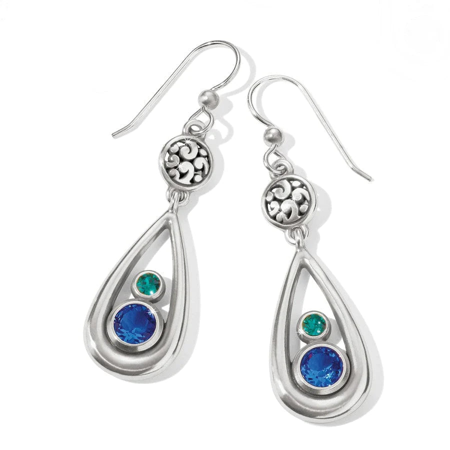 Brighton Elora Gems Teardrop French Wire Earrings