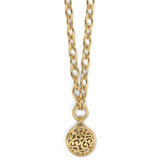 Brighton Contempo Medallion Charm Necklace