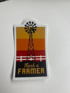 Thank A Farmer Sticker