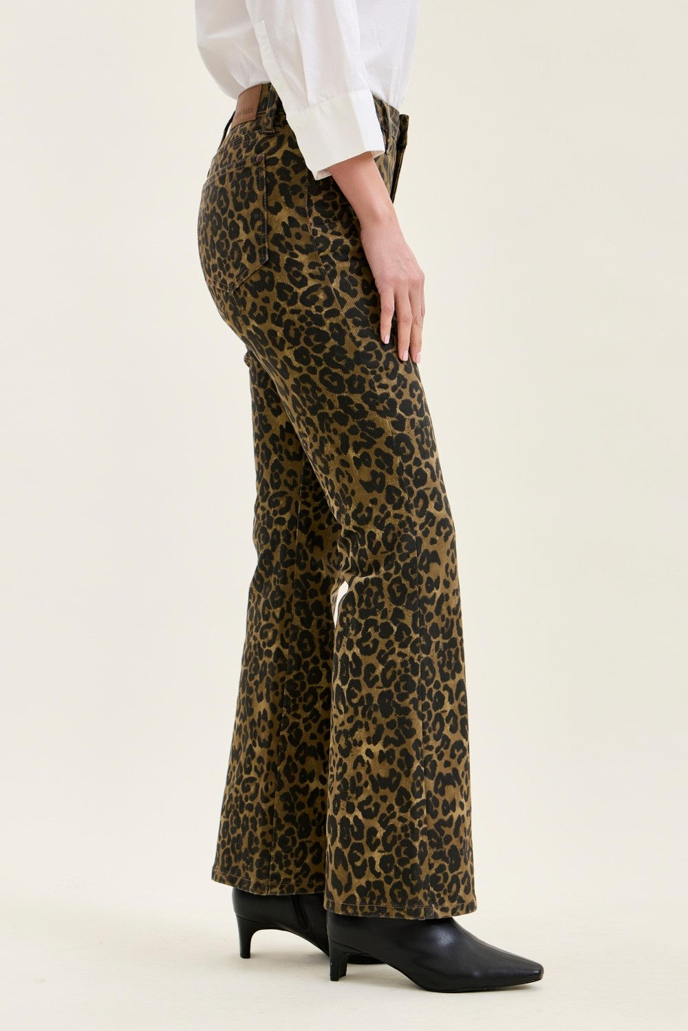 Judy Blue High waisted Bootcut Leopard Print Jeans