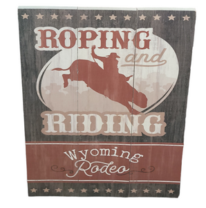 Roping and Riding Sign