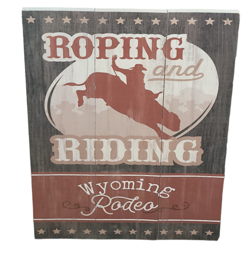 Roping and Riding Sign