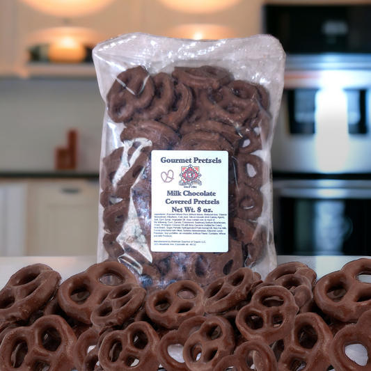 American Gourmet Milk Chocolate Covered Pretzels