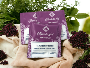 Piper & Leaf Elderberry Elixir Single Tea Bag