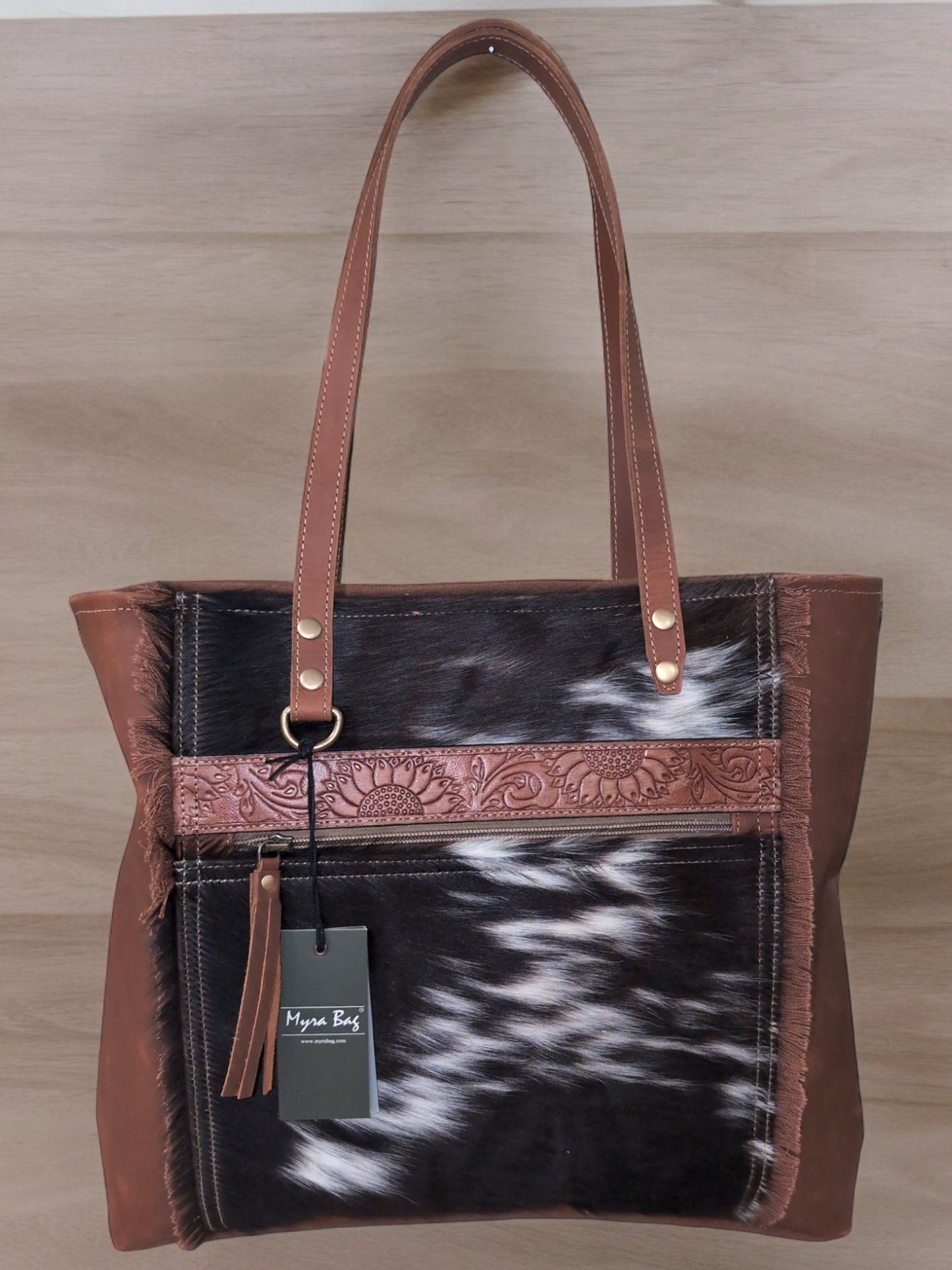 Myra Oakley Specks Canvas & Hairon Bag