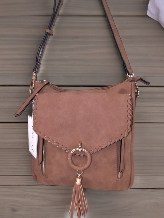 Jen & Co Layla Suede Crossbody