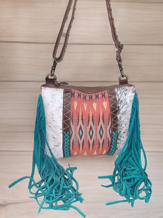 Myra Blaze Rider Fringed Small Crossbody Bag