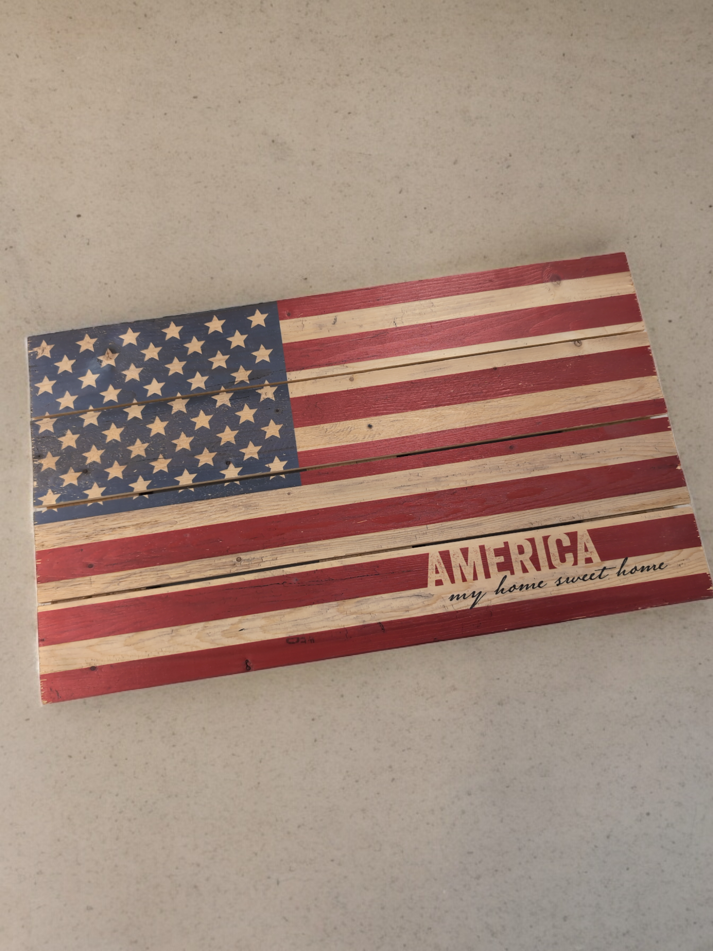 Wooden Flag Decor