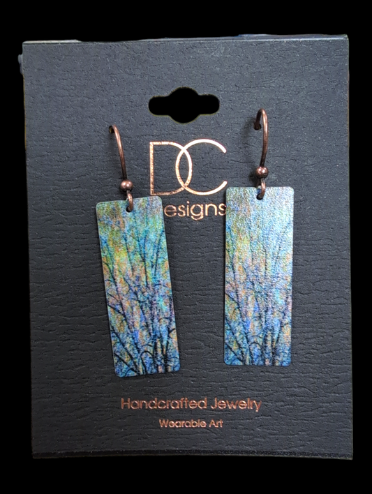 Rectangle Tree Earrings