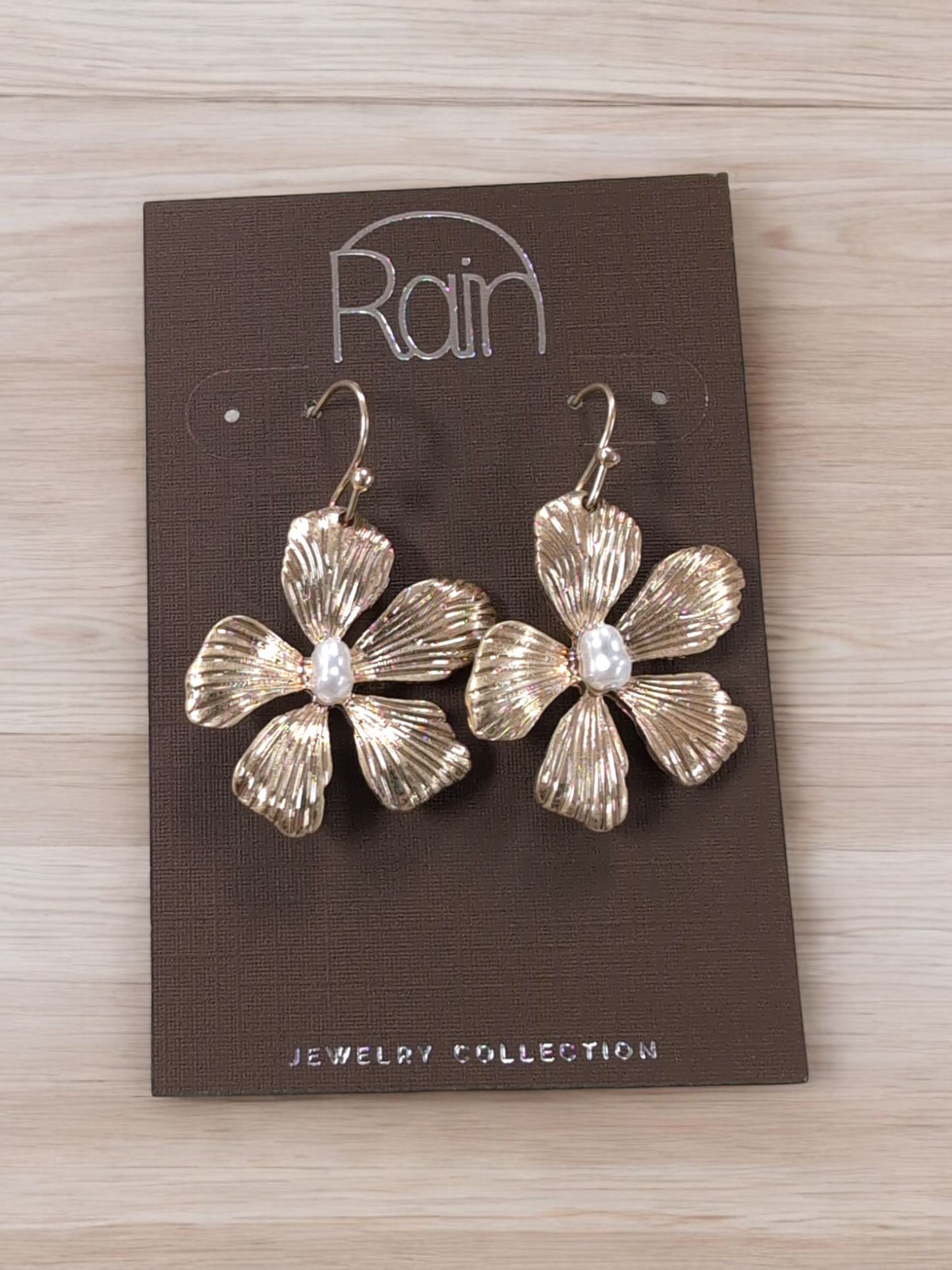 Gold Flower Earrings