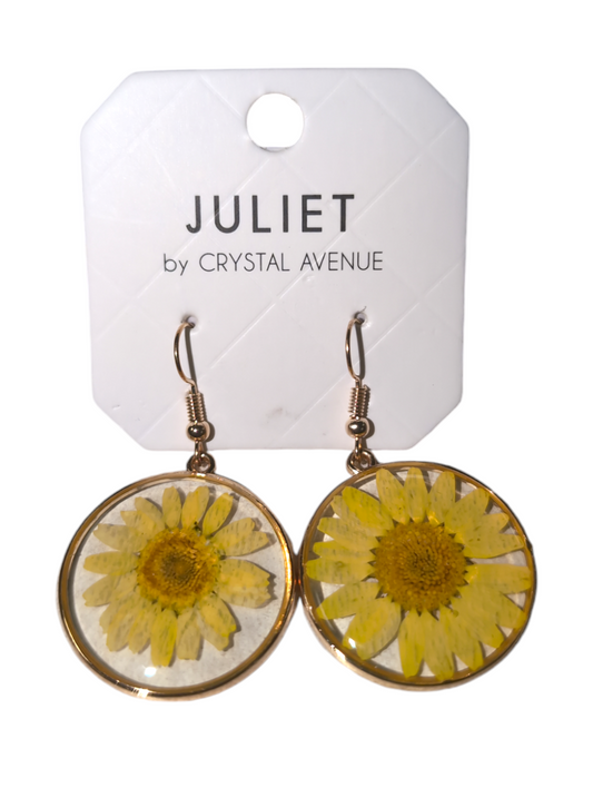 Yellow Daisy Earrings