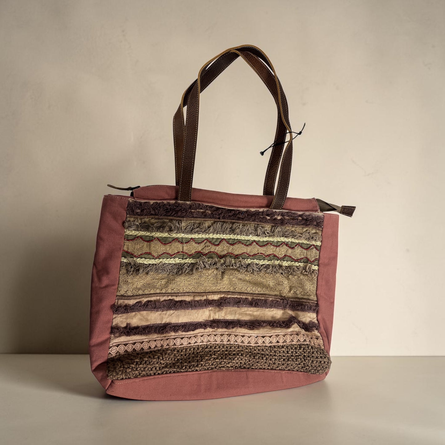 Dessert Lace & Fringe Weekender Bag