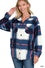 Z- Oversized plaid fleece shacket - Navy