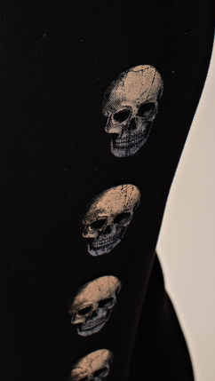 Vocal Black Skull Leggings