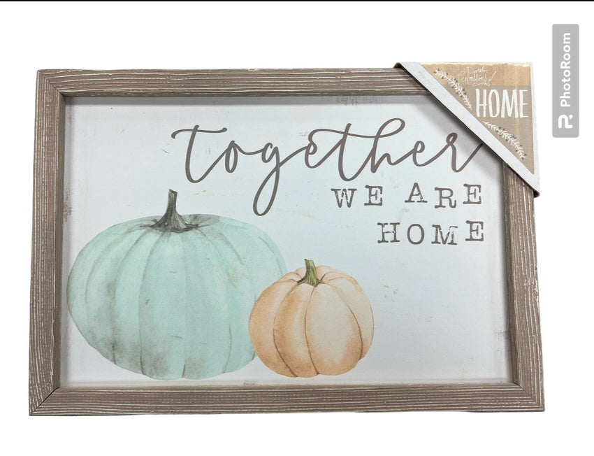 “Together We Are Home” Framed wall art