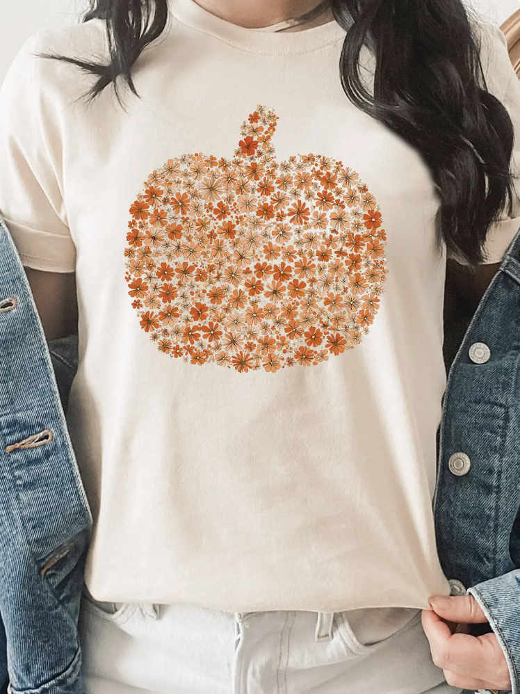 Fall Pumpkin Graphic Tee-SALE