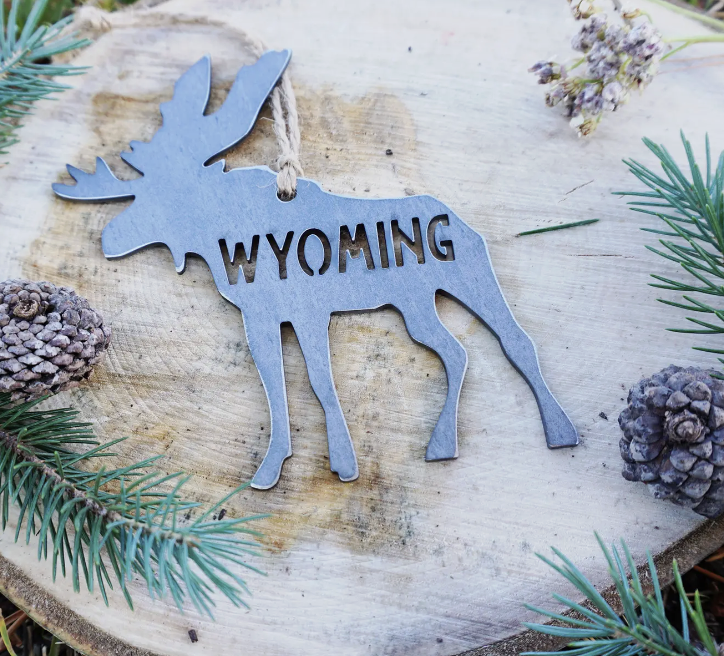 Wyoming Moose Ornament