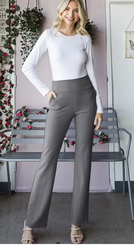 Elastic Waist flare w/pocket