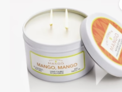 California Mango Candle tin