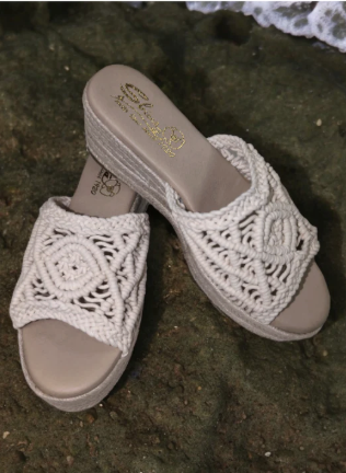 Sbicca Macrame Eureka Wedge Sandal-SALE