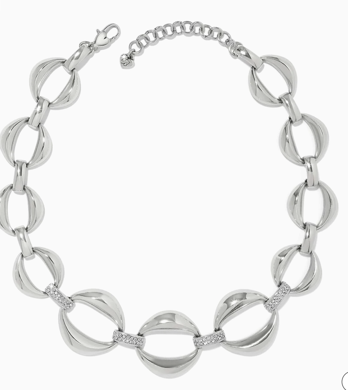 Meridan Classic Crescent Link Necklace JM0219