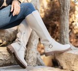 Corky's Tall Hayride Boots - Ivory