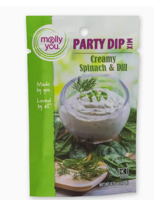 Creamy spinach and dill dip mix