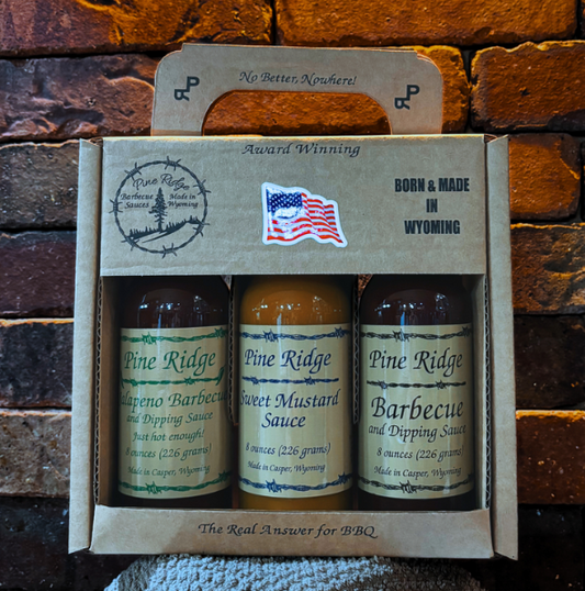 Pine Ridge BBQ Sauce-3pc Gift Set