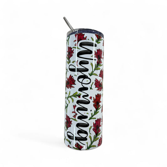 Wyoming Indian Paintbrush 20 oz Skinny tumbler