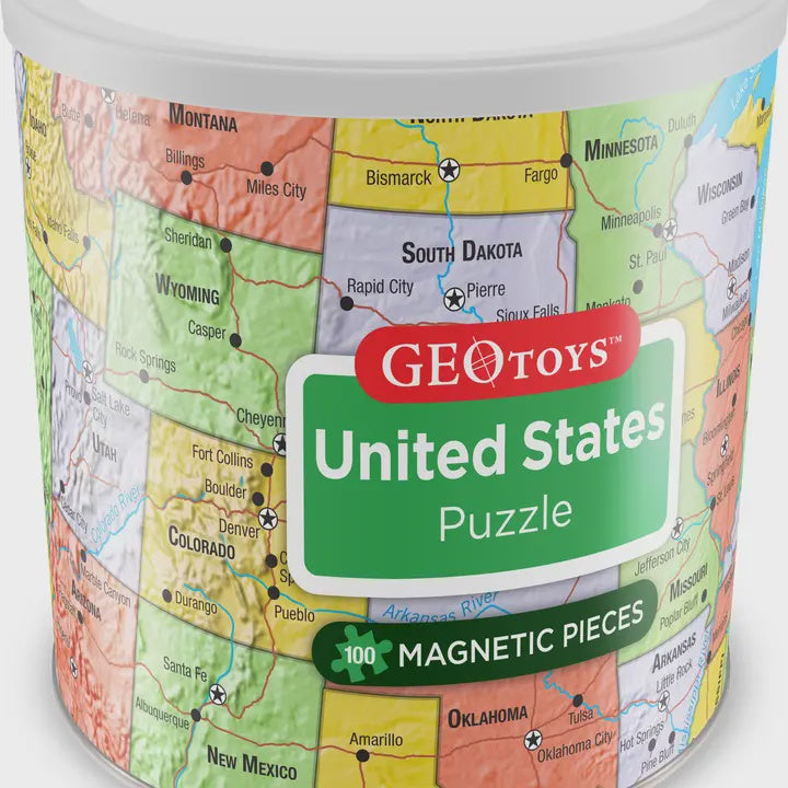 Geotoys 100 Piece Magnetic Puzzle - United States