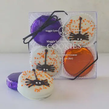 Halloween Chocolate Covered Cookies - 4 pc.