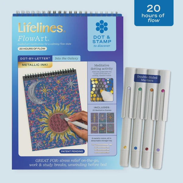 FlowArt® - Dot-By-Letter, Into the Galaxy - Metallic Ink