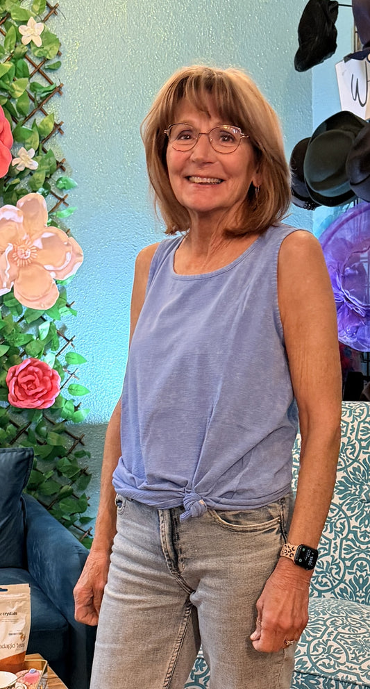 Mineral Wash Tank Top - Azure