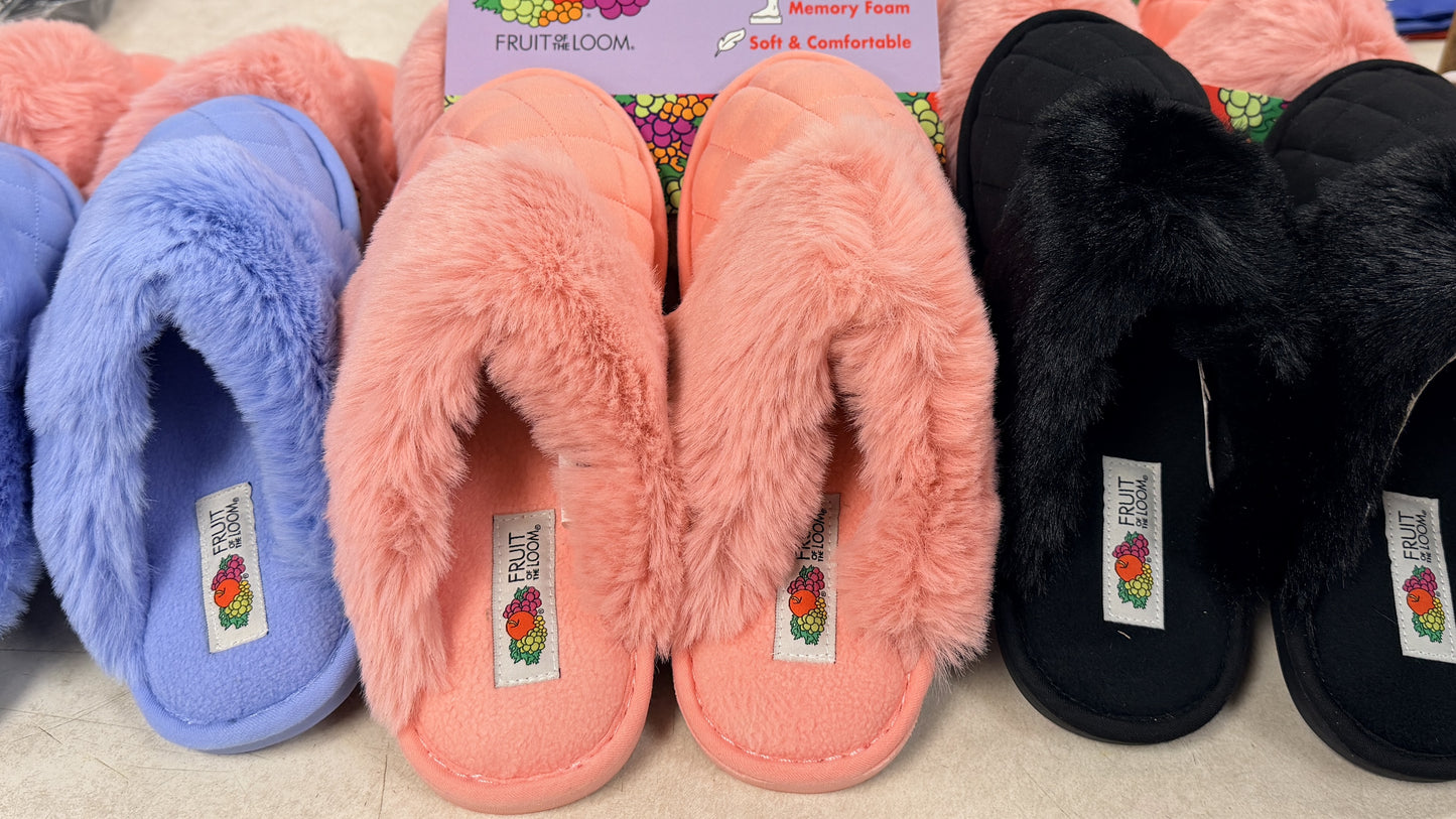 Fruit of the Loom women's jersey clog slipper