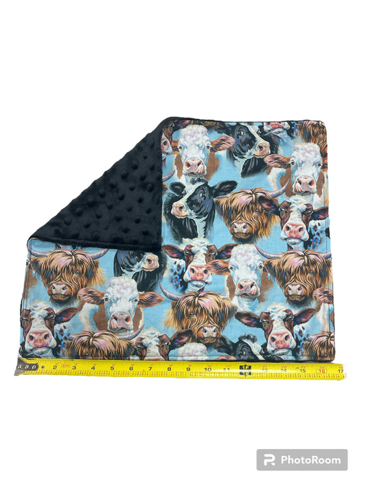 Highland Cow Print Baby Blanket