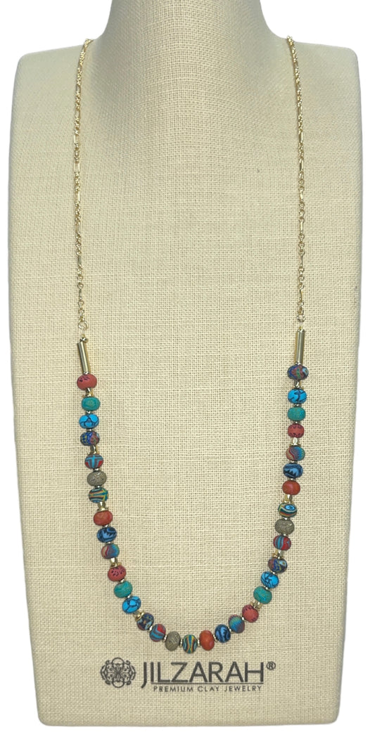 Sedona Sky Long Beaded Necklace