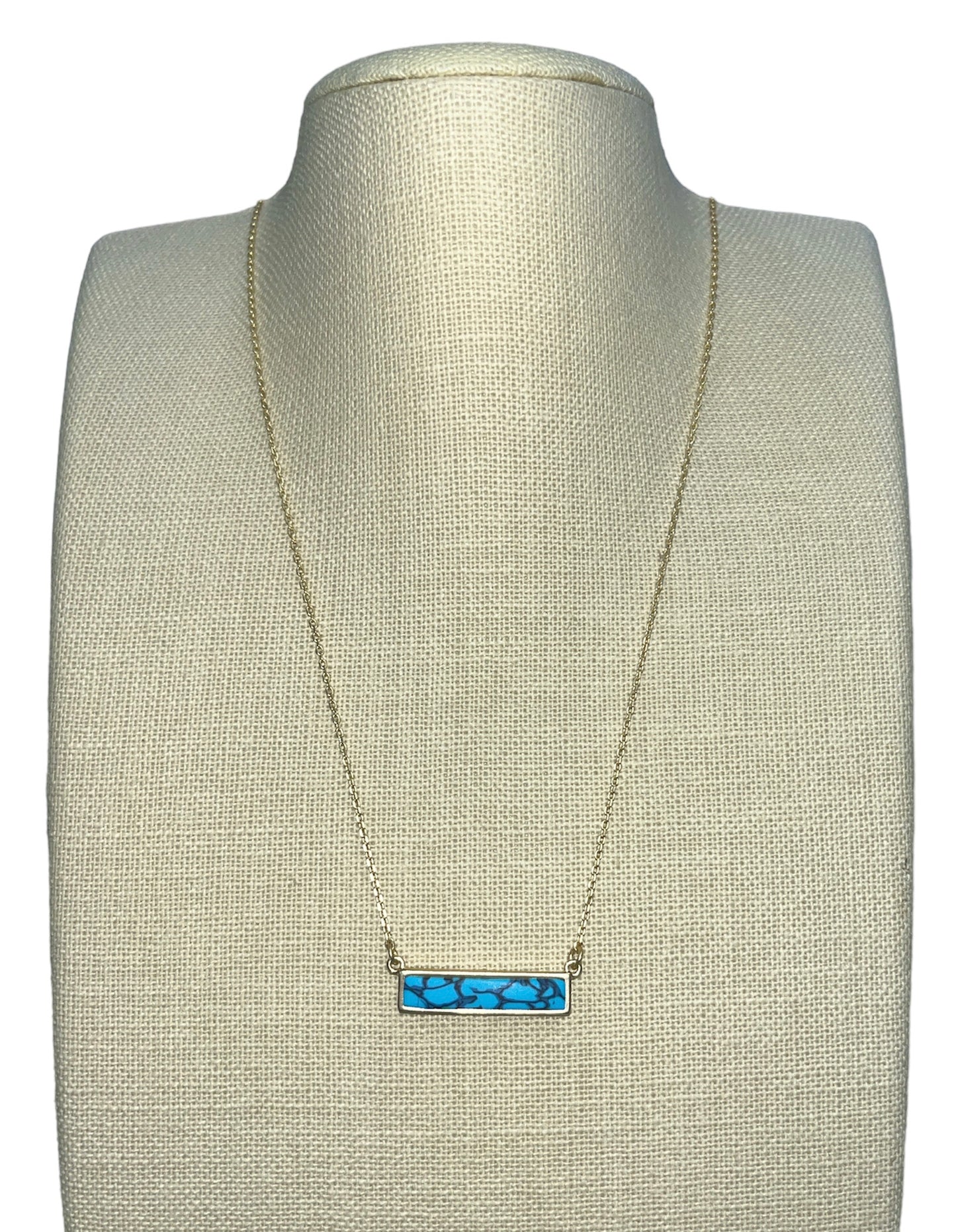 Sedona Sky Short Rectangle Necklace