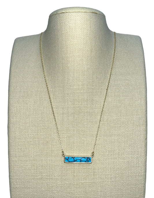 Sedona Sky Short Rectangle Necklace