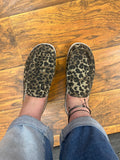 Leopard Canvas Slip on Shoes