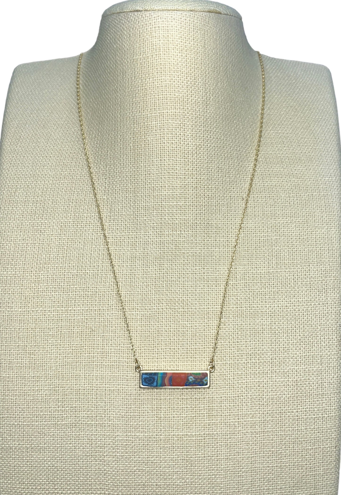 Sedona Sky Short Rectangle Necklace