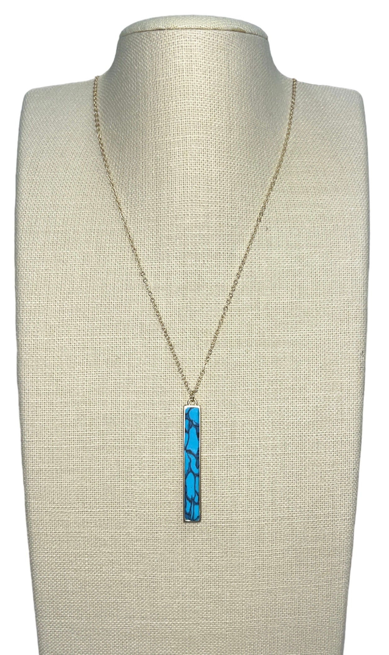 Sedona Sky Long Bar Necklace