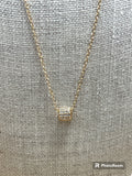 Rain Gold Pendant Necklace/Earring Set