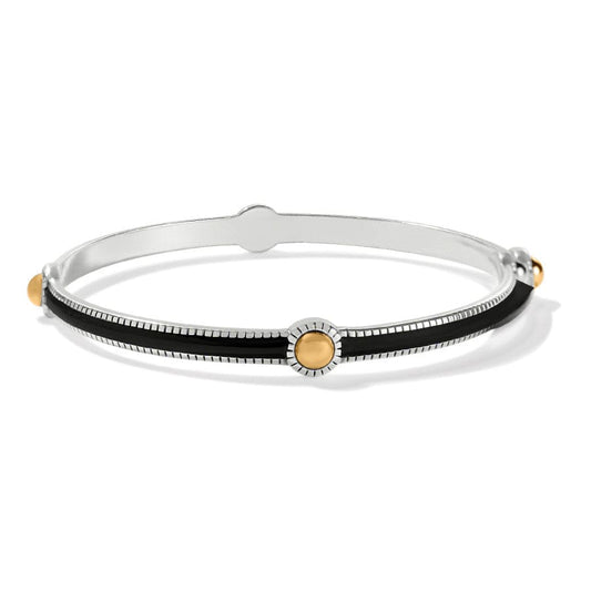 Brighton Interlock Noir Slim Bangle