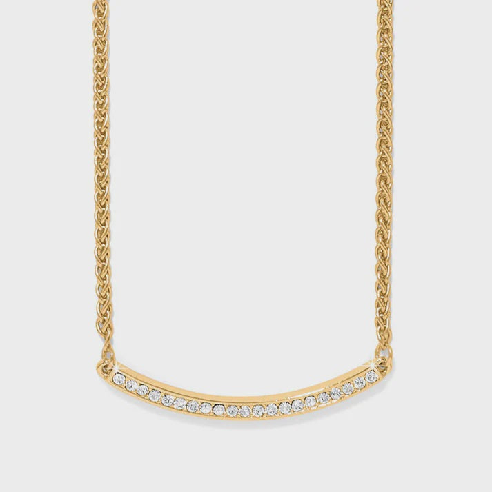 Meridian Geo Bar Necklace - gold