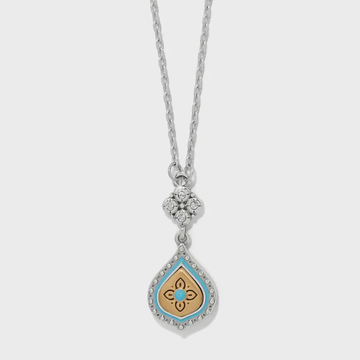 JM0091 -Mosaic Cerrillos Petite Teardrop Necklace