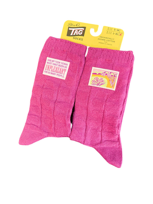 unpleasant teen years socks