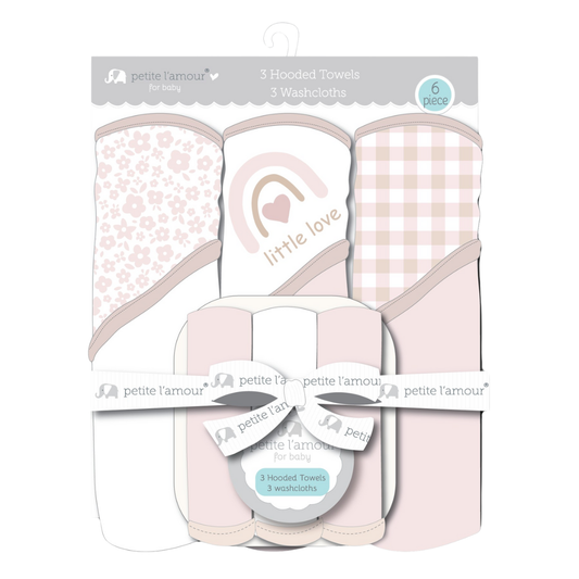 Baby hooded bath towels - wash cloths - 6